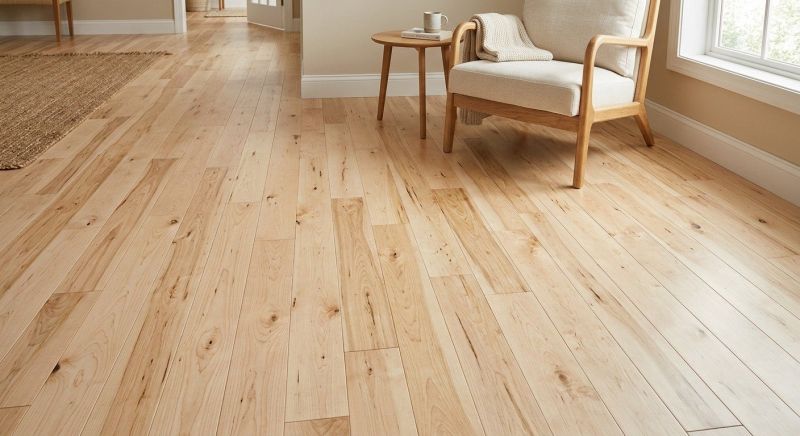Birch Floor Installation in Wells, ME