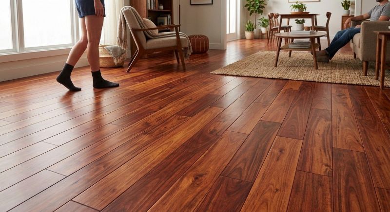 Cherry Floor Installation in Dover, NH