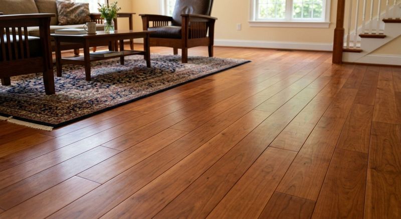 Cherry Floor Installation in Kennebunkport, ME