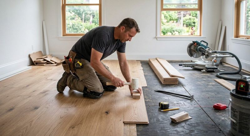 Hardwood Floor Installation in Kittery, ME