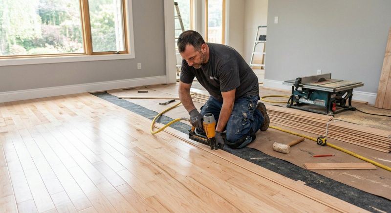 Maple Flooring Installation in Acton, ME