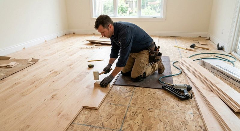 Maple Flooring Installation in Barrington, NH
