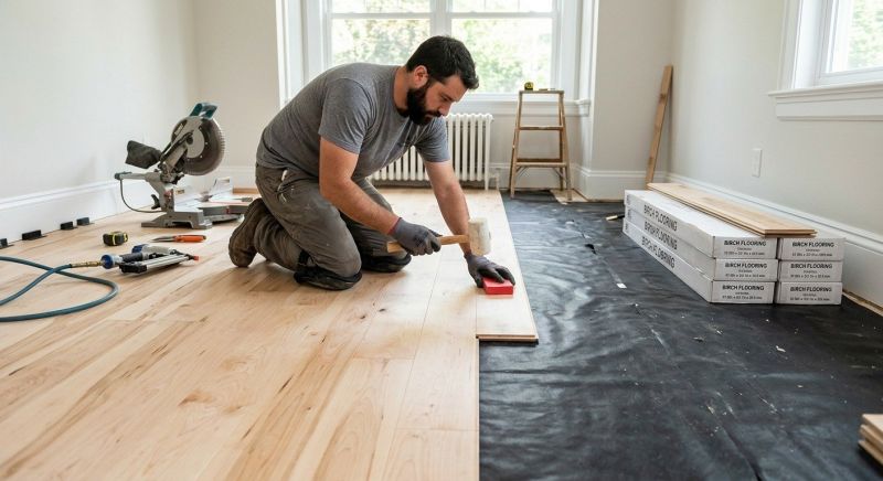 Maple Flooring Installation in Kennebunk, ME