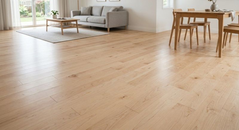 Maple Flooring Installation in Wells, ME