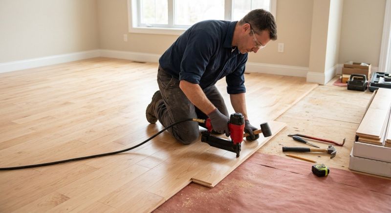 Maple Flooring Installation in Rye, NH