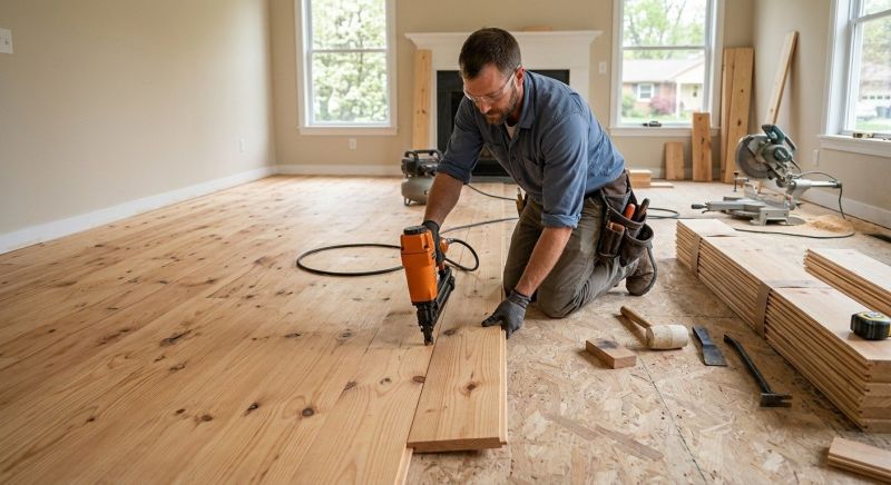 Maple Flooring Installation in Rye, NH