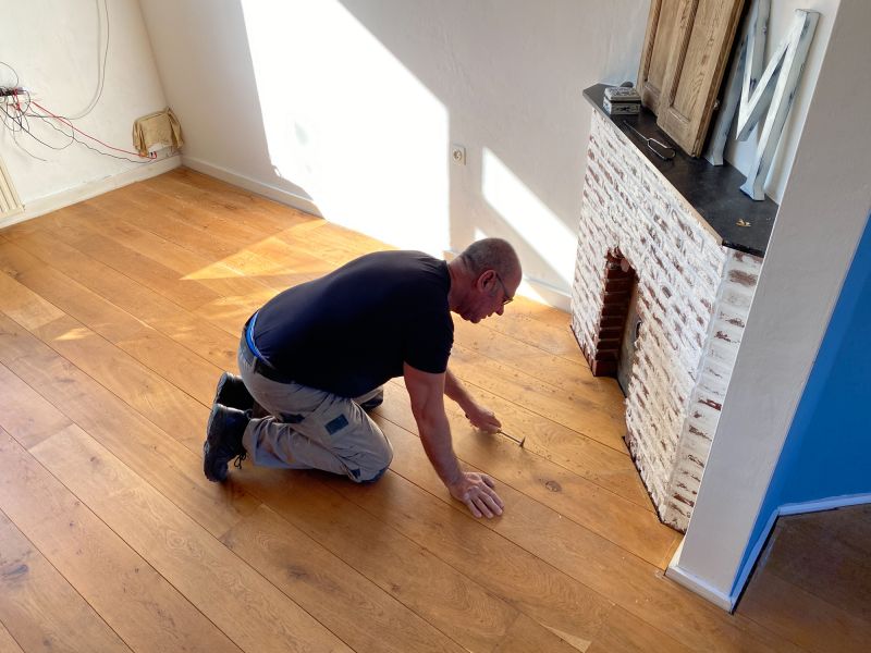 Pine Floor Installation in Wells, ME