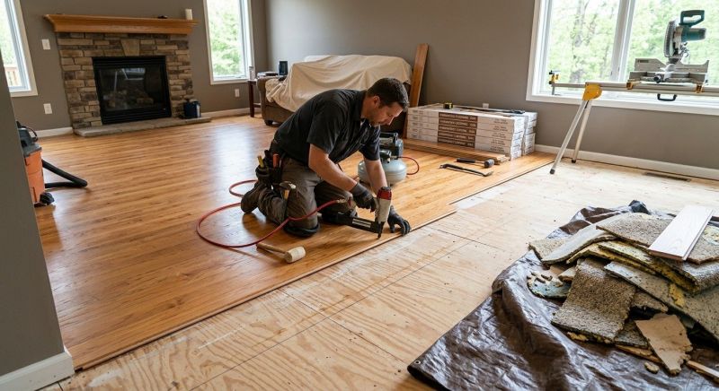 Wood Floor Replacement in Barrington, NH