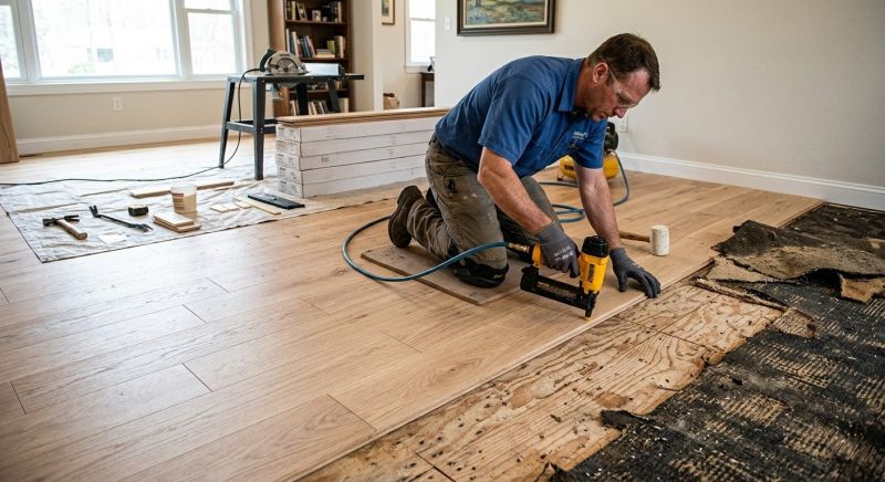 Wood Floor Replacement in Barrington, NH