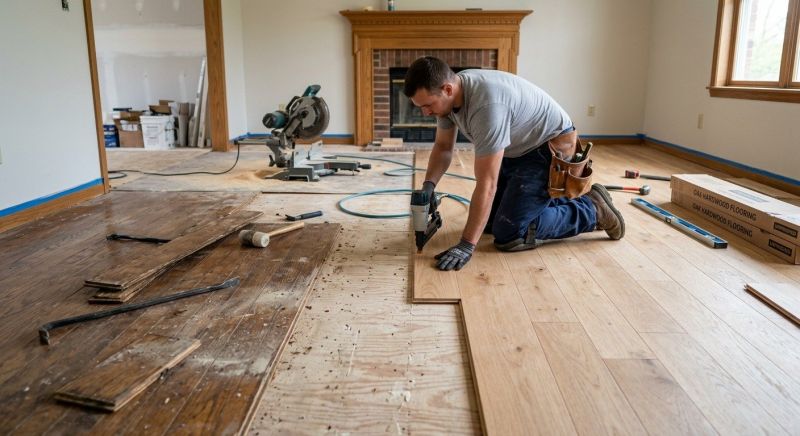 Wood Floor Replacement in Cape Neddick, ME