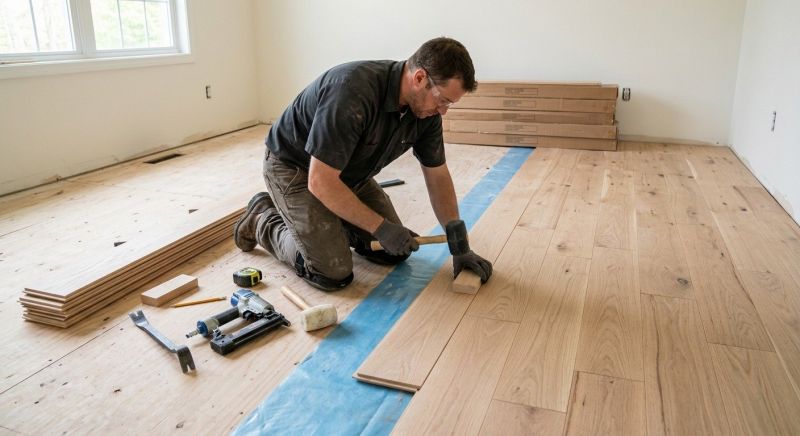 Wood Floor Replacement in Durham, NH